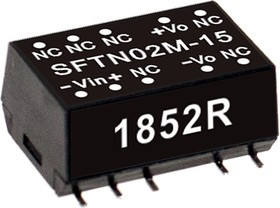 SFTN02L-15, Преобразователь DC/DC, 2Вт, Uвх 4,5-5,5В, 15ВDC, Iвых 27-133мА
