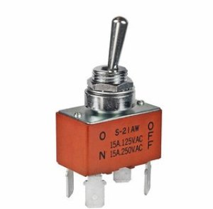 S21AWF, Toggle Switches DPST ON-OFF .250 QC SPLSHPRF BUSHING 15A S21AWF, Toggle Switches DPST ON-OFF .250 QC SPLSHPRF BUSHING 15A