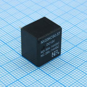 NV23KCS0.57DC12V30, (V23086C1001A403), Автомобильное реле, SPDT, 12 В DC, 30 А, Micro серия K, Сквозное Отверстие, Пайка