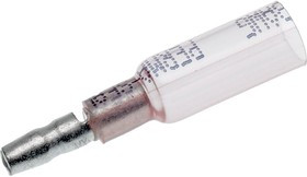 19164-0009, Пулеобразная клемма, Perma-Seal 19164, 22AWG до 18AWG, 1.3 мм², Штекерный типа Пуля, Красный