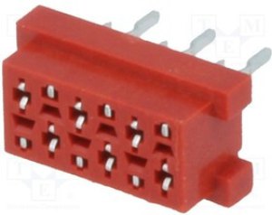 TMM-4-0-06-2, Провод-плата, гнездо, "мама", PIN: 6, THT, на PCB, 30В, 1А, -40-105°C