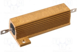 HS50-4R7F, Резистор: проволочный, с радиатором, винтами, 4,7Ом, 50Вт, ±1%