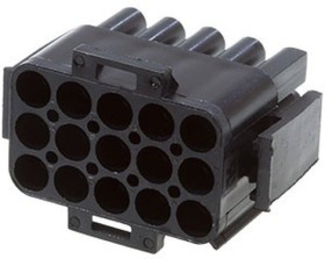 1-350736-9, 15P UMNL V0 PLUG HSG BLACK
