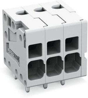 PCB terminal, 2 pole, pitch 5 mm, AWG 24-10, 41 A, push-in cage clamp, gray, 2624-1102 PCB terminal, 2 pole, pitch 5 mm, AWG 24-10, 41 A, push-in cage clamp, gray, 2624-1102