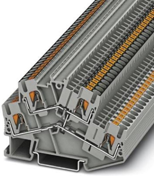 3210211, PTTBS 2.5-PV Series Grey Double Level Terminal Block, 0.14 4mm², Push In Termination, ATEX 3210211, PTTBS 2.5-PV Series Grey Double Level Terminal Block, 0.14 4mm², Push In Termination, ATEX