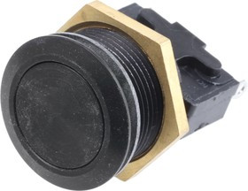 76-9513/4044B, 76-95 Series Push Button Switch, Momentary, Panel Mount, 19.2mm Cutout, SPDT, 250V ac, IP67