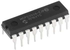 MCP23S08-E/P, Микросхема expander 8bit Input/Output SPI DIP18 MCP23S08-E/P, Микросхема expander 8bit Input/Output SPI DIP18
