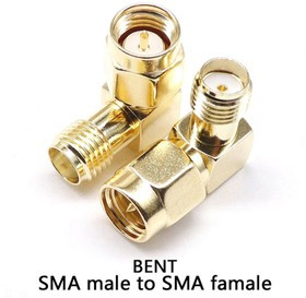 SMA(male)-SMA(female) переходник 90 градусов угловой. Переходник SMA(папа)-SMA(мама) 90 градусов угловой
