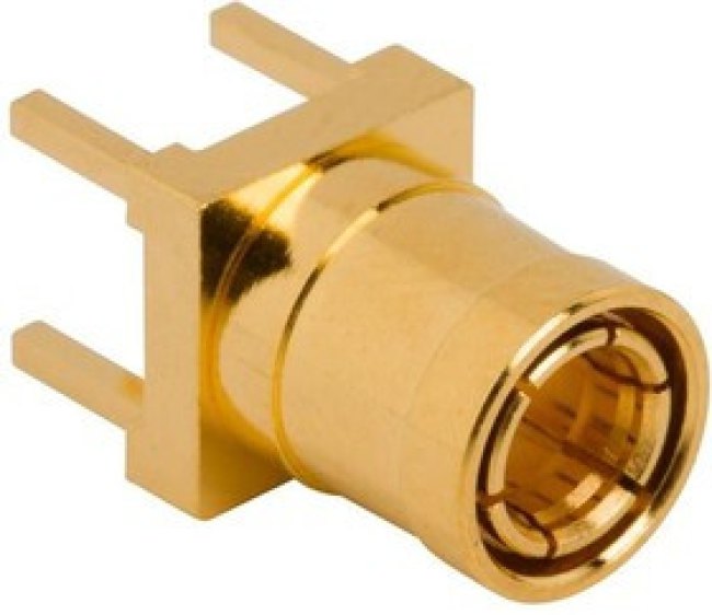 142134-75, RF Connectors / Coaxial Connectors MINI SMB STRAIGHT PCB PLUG