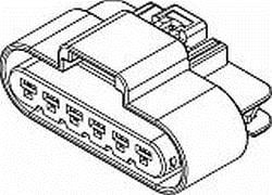 13521467, Automotive Connectors CON GT280 6W FEM ASY