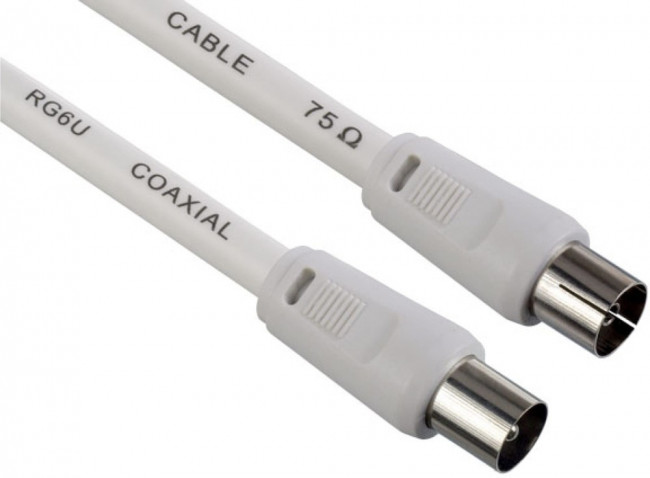 Кабель ТВ вилка - ТВ розетка длина 1 м. T5001 30003923