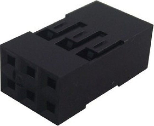 65043-034LF, 2.54mm 2x3P 3 2 P=2.54mm Rectangular Connectors Housings