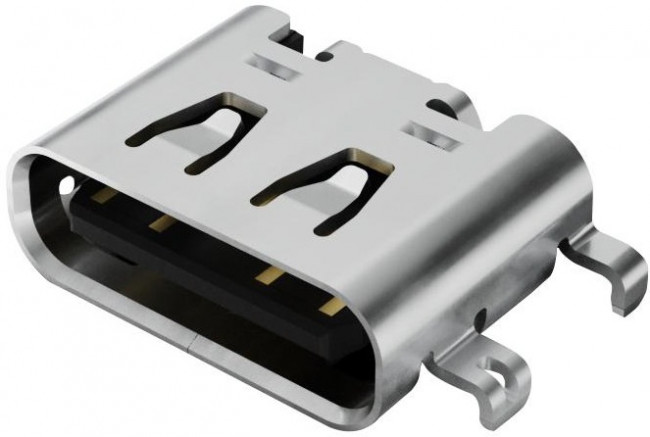 USB4500-03-1-A, USB CONN, 2.0 TYPE C, R/A RCPT, 16POS