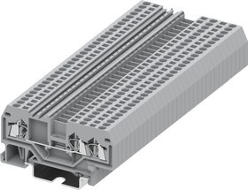 206953, Клемма CAGE CLAMP на DIN рейку серии 206, 3 конт., син.