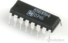 К561ПУ4, Шесть преобразователей уровня, DIP16