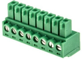 1803633, Pluggable Terminal Blocks 8 Pos 3.81mm pitch Plug 28-16 AWG Screw