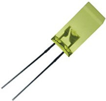 L-1553YDT, Светодиод 5х5мм/желтый/ 588нм/1-5мкд/110°