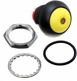 PB6B2FM5M1CAL01Y500, Pushbutton Switches PB OFF/ON FC Yellow Wht LED IP68 .5m LHS