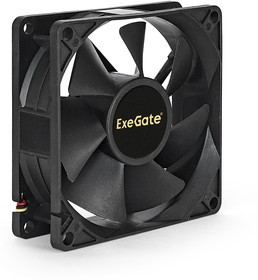 Вентилятор ExeGate ExtraPower EP08025SM, 80x80x25 мм, Sleeve bearing (подшипник скольжения), Molex,