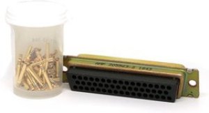 M24308/2-5F, Conn D-Sub SKT 50 POS Crimp ST Cable Mount 50 Terminal 1 Port