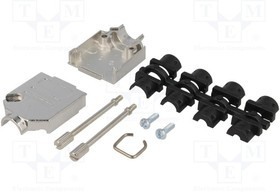 DTCK09-K, Корпус для разъемов D-Sub, D-Sub HD 15pin,D-sub 9pin, прямой