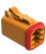 AT06-6S-ORG, Conn Housing PL 6 POS Crimp ST Cable Mount Orange Box