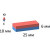Неодимовый магнит прямоугольник 25х10х6 мм