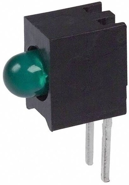 551-1309F, LED Circuit Board Indicators GREEN DIFFUSED LOW CURRENT