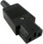 AC-102/K2417, (тип C13 IEC320), Разъем питания серии AC, розетка 3-х полюсная на кабель, 10А 250В