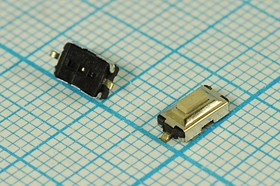 Переключатель тактовый, поверхностный монтаж, 6.1x 3.7x 2.5мм, NO, W=0,6m; №9132 ПКнТакт 6,1x 3,7x 2,5\h 0,6\\NO\\SMD\IT-1181A