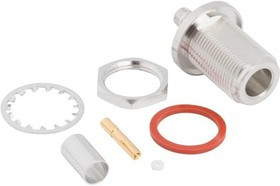 172386, RF Connectors / Coaxial Connectors Type N Str Crmp Jck LMR-240 50 Ohm BlkHd 172386, RF Connectors / Coaxial Connectors Type N Str Crmp Jck LMR-240 50 Ohm BlkHd
