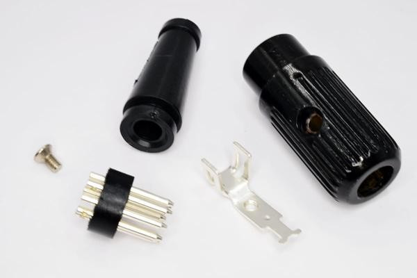 611-0700, Вилка; DIN; "папа"; PIN: 7; Конф: 270°; прямой; на провод; пайка; 34В