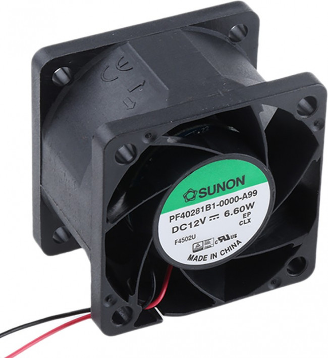 Вентилятор Sunon PF40281B1-0000-A99 12V DC 6.12W (0.51A) 40X28 2pin