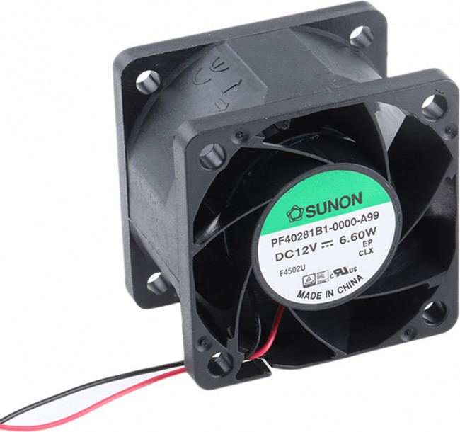 Вентилятор Sunon PF40281B1-0000-A99 12V DC 6.12W (0.51A) 40X28 2pin