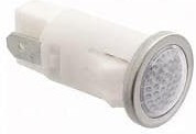 1030QD4, Panel Mount Indicator Lamps WHITE DIFFUSED 1/2" MOUNTING HOLE