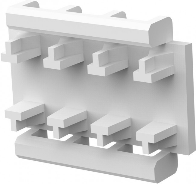 643071-4, Headers & Wire Housings STRAIN RLF COVER 4P Feed-Thru 643071-4, Headers & Wire Housings STRAIN RLF COVER 4P Feed-Thru