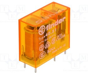 40.51.8.110.000, Реле: электромагнитное, SPDT, Uобмотки: 110ВAC, 10A/250ВAC, 6,9кОм