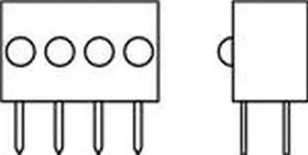 555-4007F, LED Circuit Board Indicators RED DIFFUSED 5 VOLT