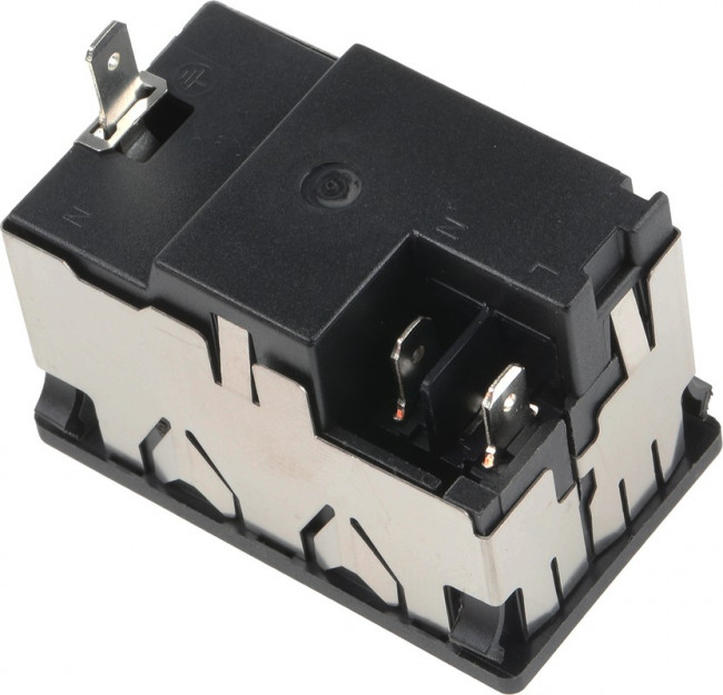 KM01.1205.11, Un-Filtered IEC Power Entry Module, IEC C14, General Purpose, 10 А, 250 В AC, 2-Pole Switch KM01.1205.11, Un-Filtered IEC Power Entry Module, IEC C14, General Purpose, 10 А, 250 В AC, 2-Pole Switch