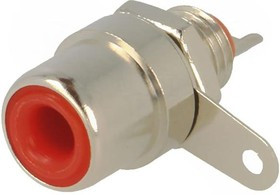 580, RCA Phono Connectors Red PM Phono Jack Round base .83x.375