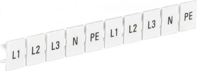 Маркеры для КПИ-6кв.мм с символами "L1; L2; L3; N; PE" IEK YZN11M-006-K00-A