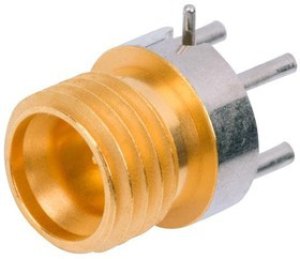 3212-60037, RF Connectors / Coaxial Connectors SMPM RA PCB-PLG T/H SB