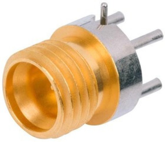 3212-60037, RF Connectors / Coaxial Connectors SMPM RA PCB-PLG T/H SB