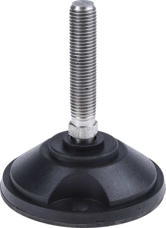 A195/005, M16 PA Reinforced Nylon Adjustable Foot, 2000kg Static Load Capacity 10° Tilt Angle A195/005, M16 PA Reinforced Nylon Adjustable Foot, 2000kg Static Load Capacity 10° Tilt Angle