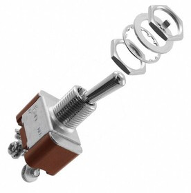 S305T, Toggle Switches SPDT ON-MOM MED/HIGH SCREW LUG S305T, Toggle Switches SPDT ON-MOM MED/HIGH SCREW LUG