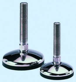 A087/004, M16 Stainless Steel Adjustable Foot, 1250kg Static Load Capacity 10° Tilt Angle