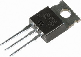 IRF9610PBF, Транзистор: P-MOSFET, полевой, -200В, -1А, 20Вт, TO220AB