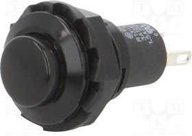RP3502BBLK, Переключатель: кнопочный; Пол: 2; SPST-NC; 1,5A/250ВAC; (OFF)-ON