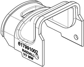 617991002, RF Connector Accessories QM SIZE A COMPACT EMI BACKSHELL
