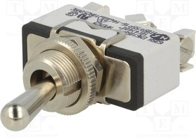 635H, Переключатель: тумблер, Пол: 2, SPST, ON-(ON), 15A/250ВAC, 5A/25ВDC